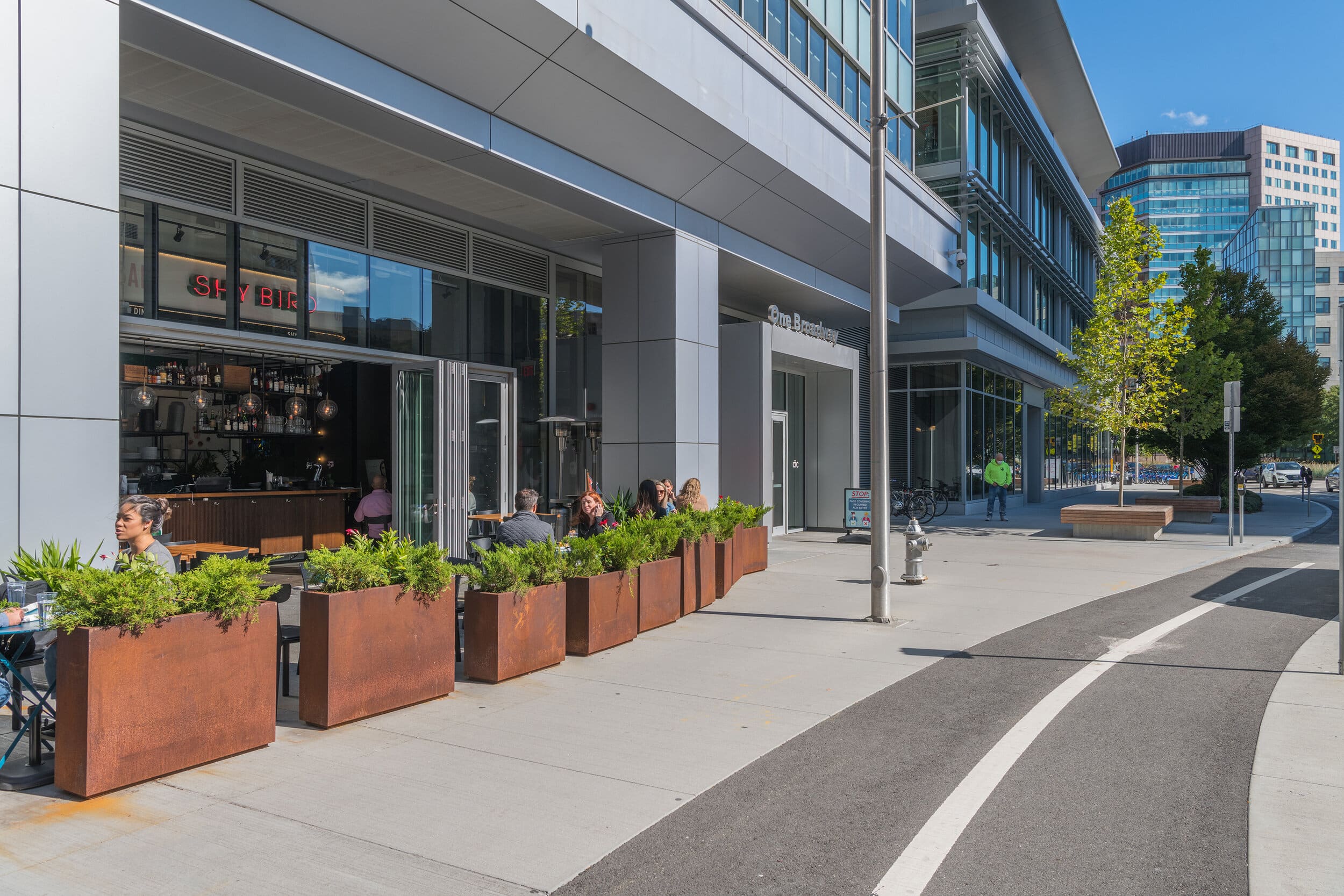 Exterior of the entrance to CIC One Broadway