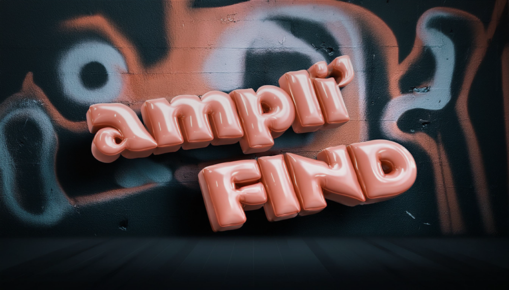 Event poster highlighting "ampli-find" theme