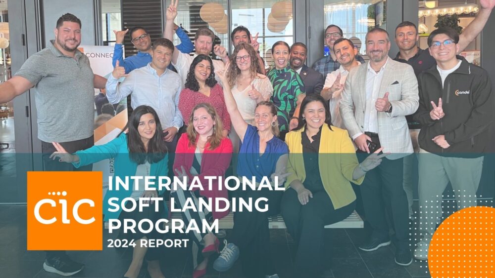 A group photo of a CIC International Softlanding Cohort