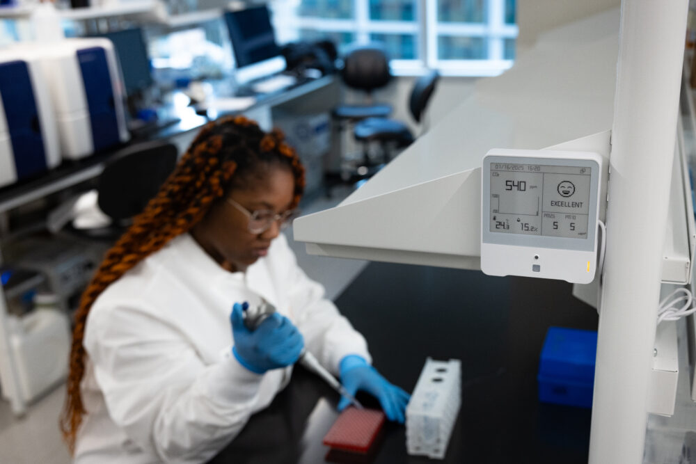 Woman working in a lab