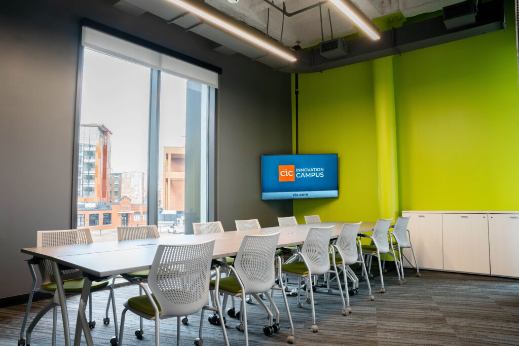 Large meeting room with Downtown view at CIC Providence