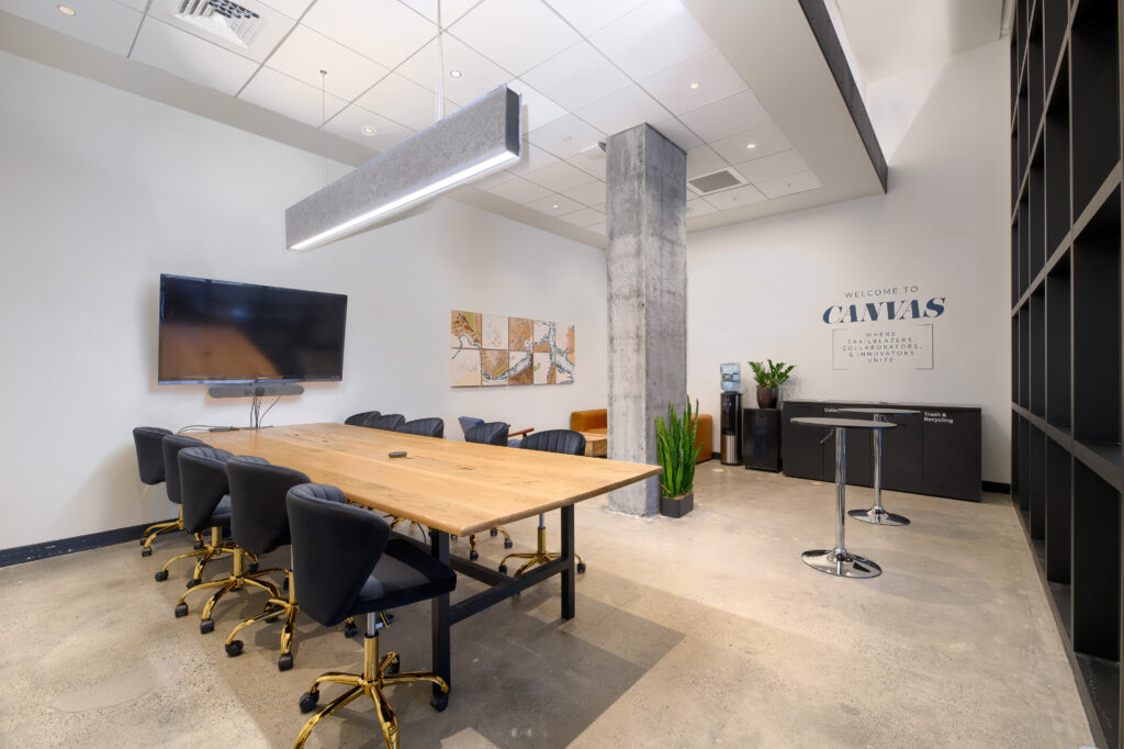 Picture of the Canvas meeting room at CIC Cambridge