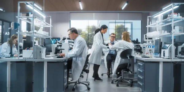 lab team at work
