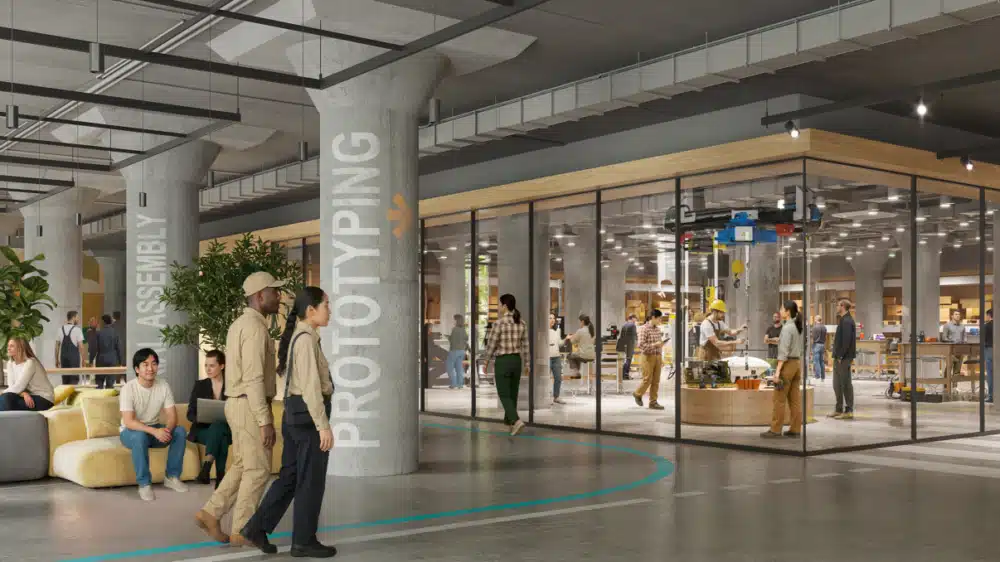 BATWorks Climate Hub rendering. Credit: Perkins + Will.