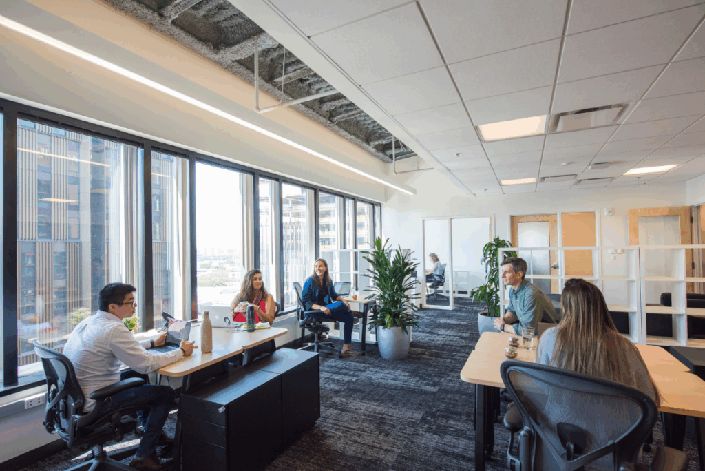 A large private office at CIC Cambridge. Another example of flexible office space.