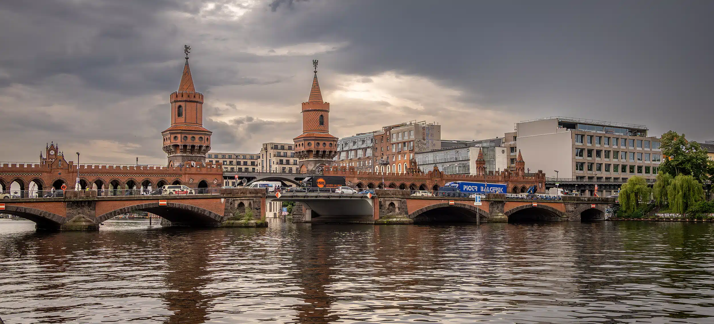 Berlin's Kreuzberg-Friedrichshain district panorama