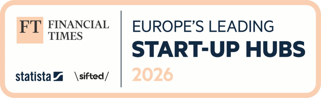 Europe's Leading Startup Hub Badge