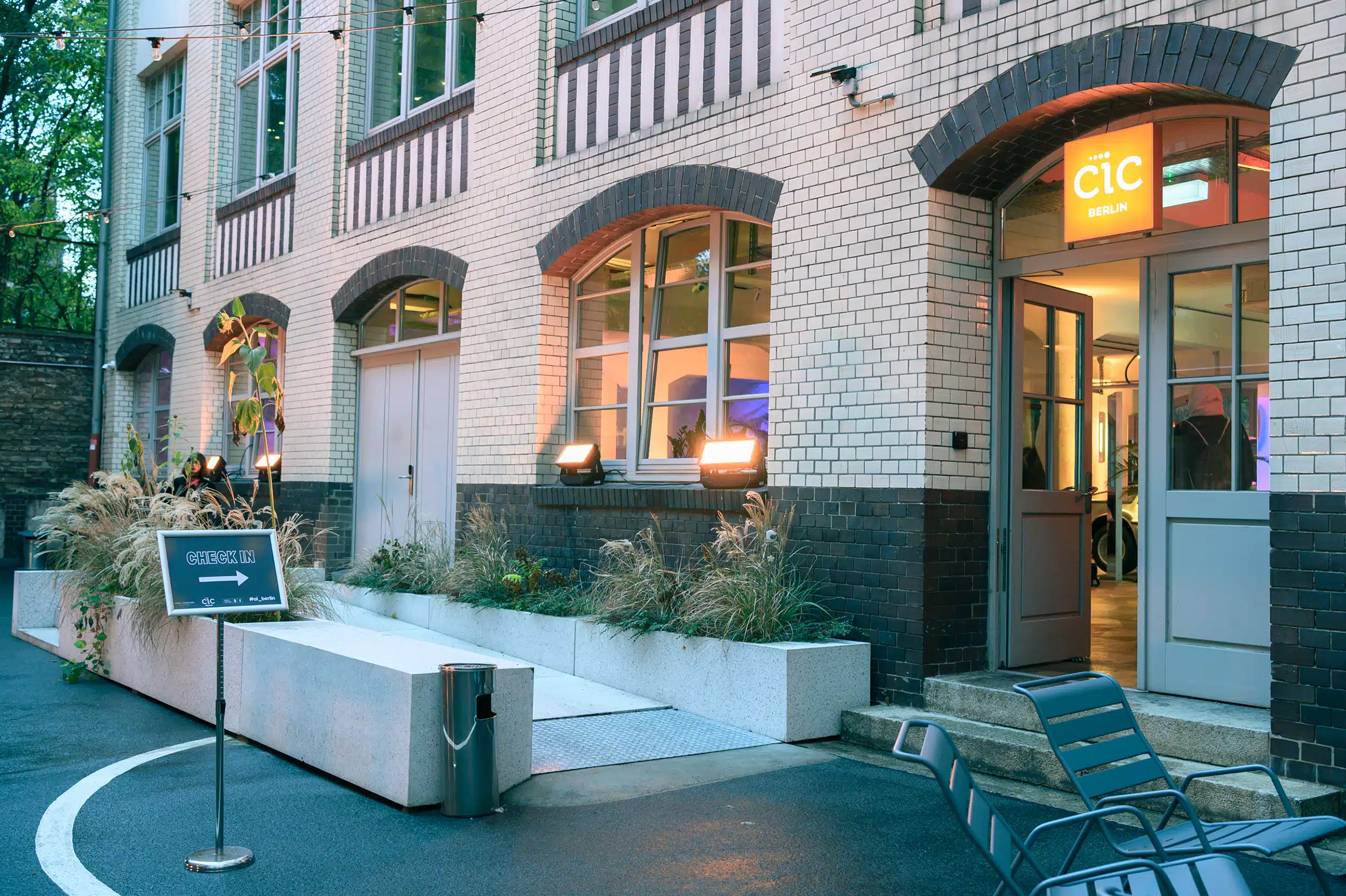 Inner courtyard at CIC Berlin