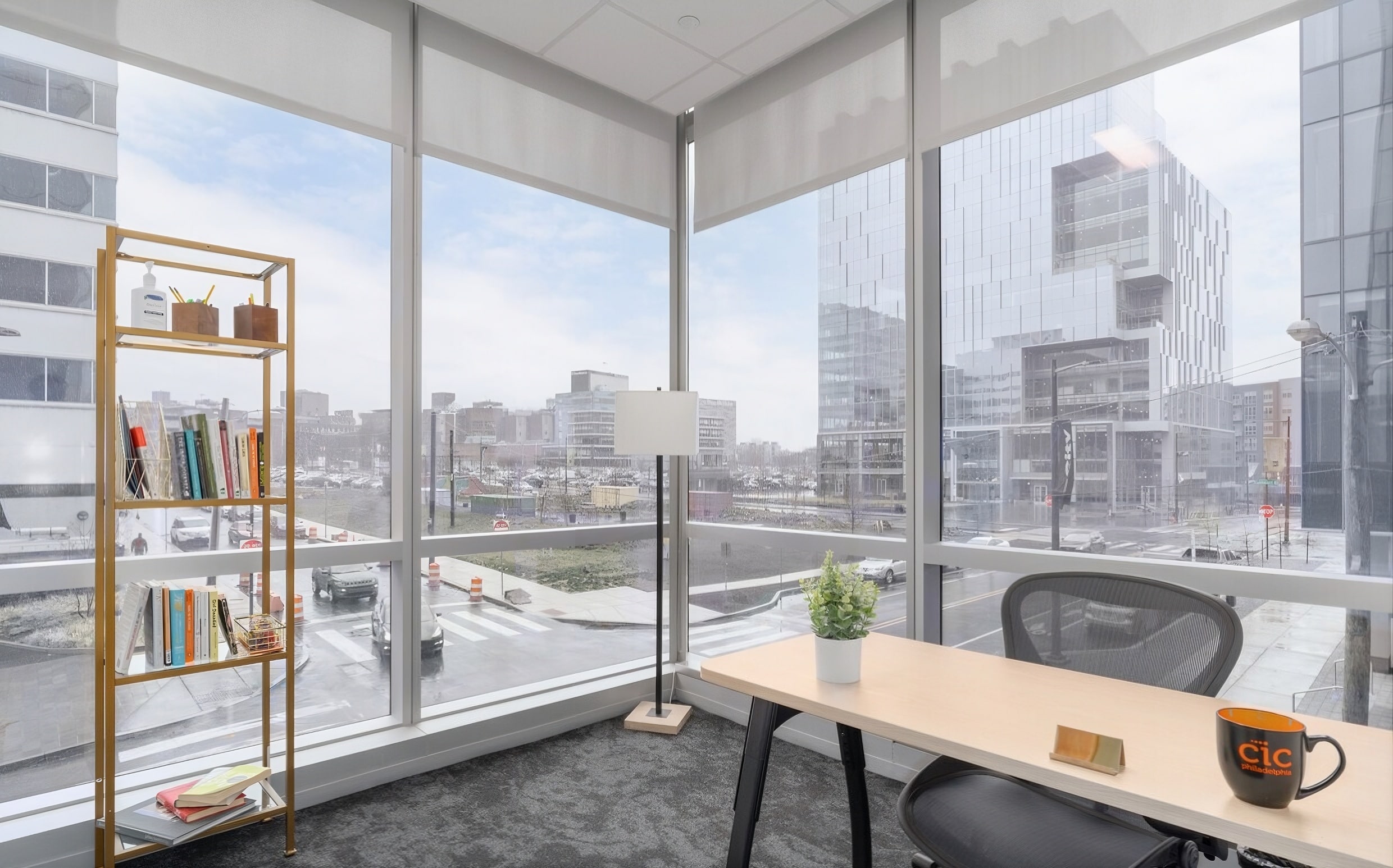 Private office corner suite at CIC Philadelphia